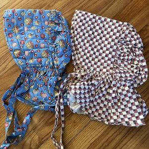 Womens Vtg Bonnet Hat Quilted Prairie Cottagecore‎ Pioneer Costume Victorian